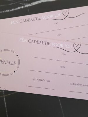 Cadeaubon afhalen aan huis