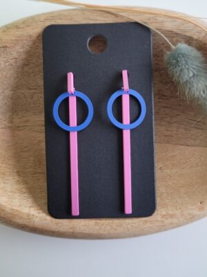 Olot | Fuchsia - roze - blauw
